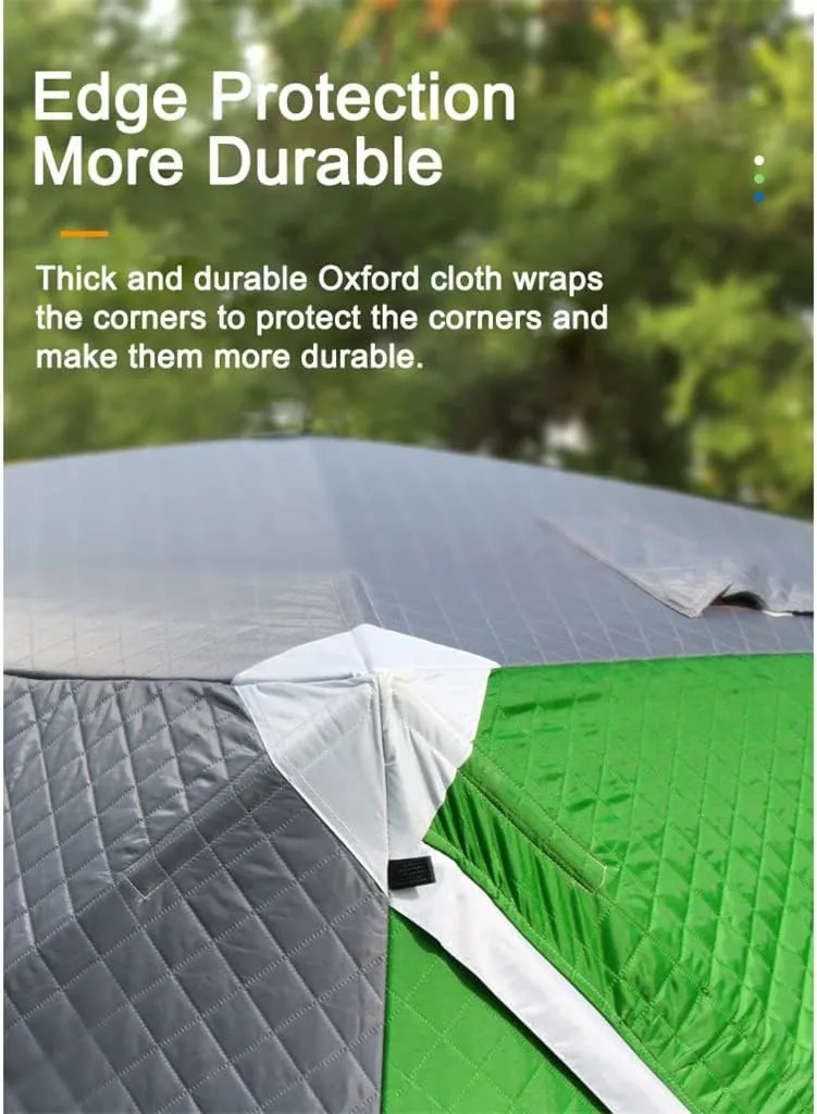 1-4 Winter Fishing Tent Winter Ice Fishing Tent Camping Tent Windproof and Rainproof Outdoor Winter Fishing Warm Tent(Size:220 * 220 * 160cm)