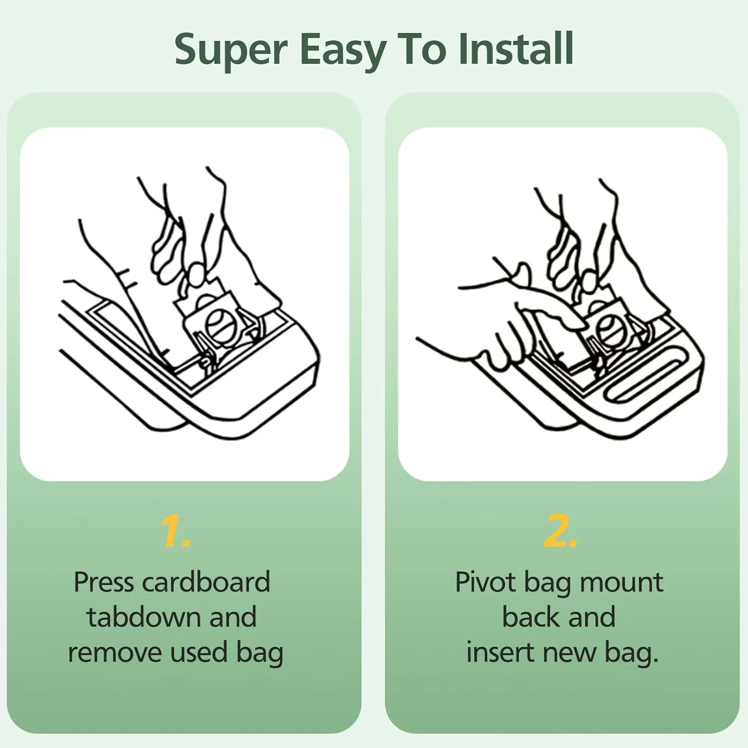 10 Pack Kenmore Canister Vacuum Cleaner Bags Compatible With Type C/Q 5055, 50555, 50557, 50558 and Type C-5, C-18, 53292, 200, 400, 600, 700, 800 Series