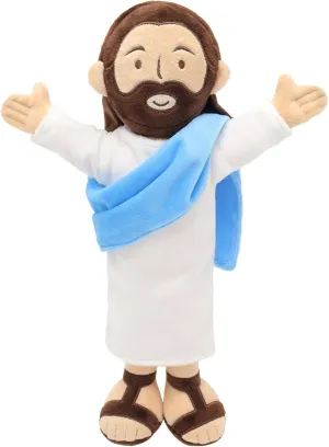 13" Jesus Plush, Jesus Stuffed Doll Plushie for Easter Christmas (Brown)