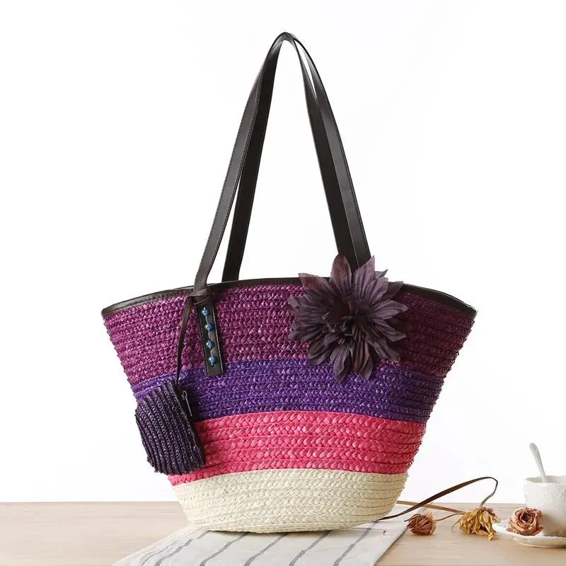 2022 Stylish Straw Tote Bag for Beach