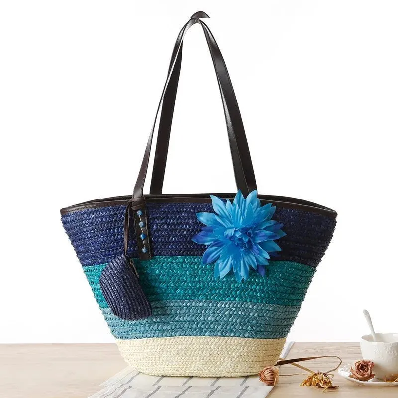 2022 Stylish Straw Tote Bag for Beach