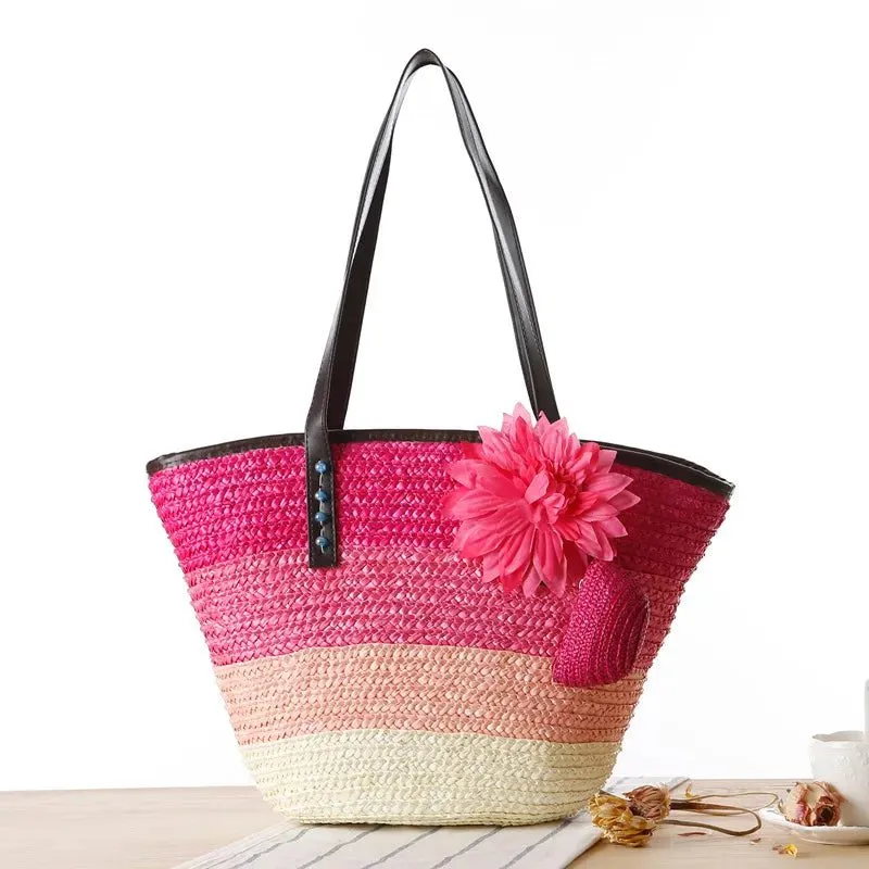 2022 Stylish Straw Tote Bag for Beach