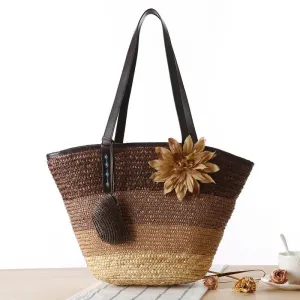 2022 Stylish Straw Tote Bag for Beach