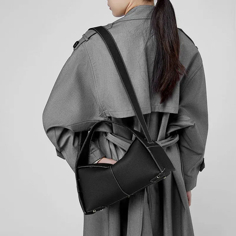 2025 Luxury Genuine Leather Handbag – Designer First-Layer Cowhide Shoulder & Tote Bag for Women.030425.