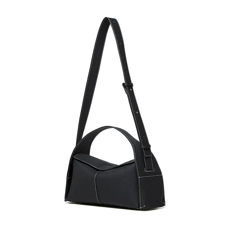 2025 Luxury Genuine Leather Handbag – Designer First-Layer Cowhide Shoulder & Tote Bag for Women.030425.
