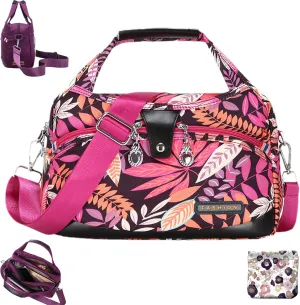 2025 New Blaciokamith Soft Side Lightweight Underseat Tote Bag, Multi-Pocket Fashion Waterproof Anti-Theft Handbag Crossbody