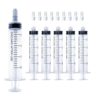 20mL Luer Lock Syringe (No Needle) - Sterile, Individually Wrapped - Pack of 50, Accurate Liquid Measurement, Leak-Proof Design