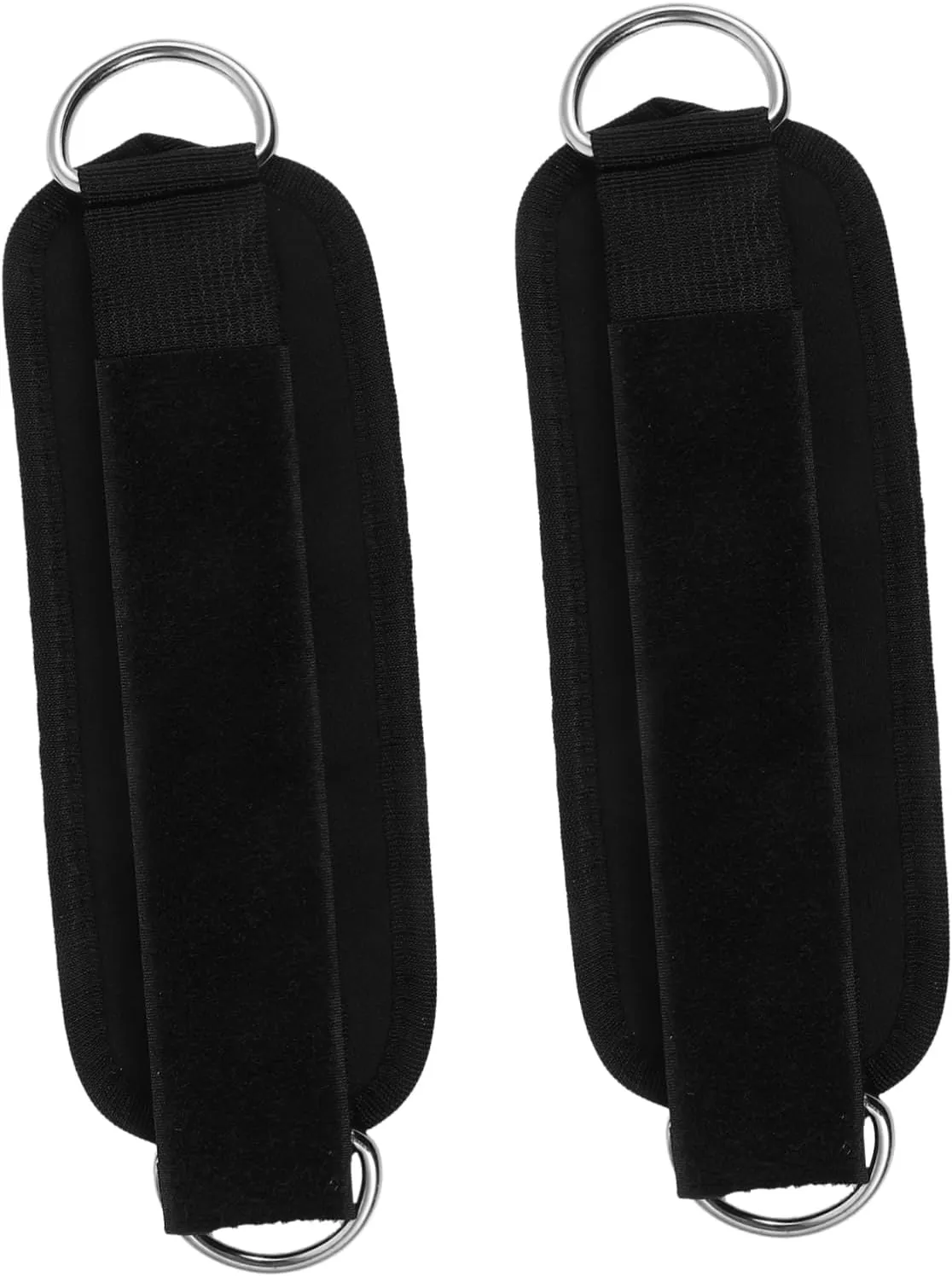 2pcs Fitness Padded Ankle Straps for Cable Machine Men's Ankle Workouts D-Ring Leg Training Attachment