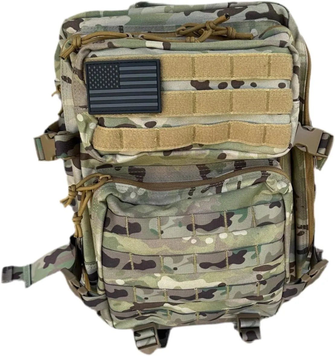 40L Tactical Backpack – 900D/1000D Molle Assault Pack, 3-Day Survival, Hiking, Camping, Travel Gear (ALL-TERRAIN CAMO)