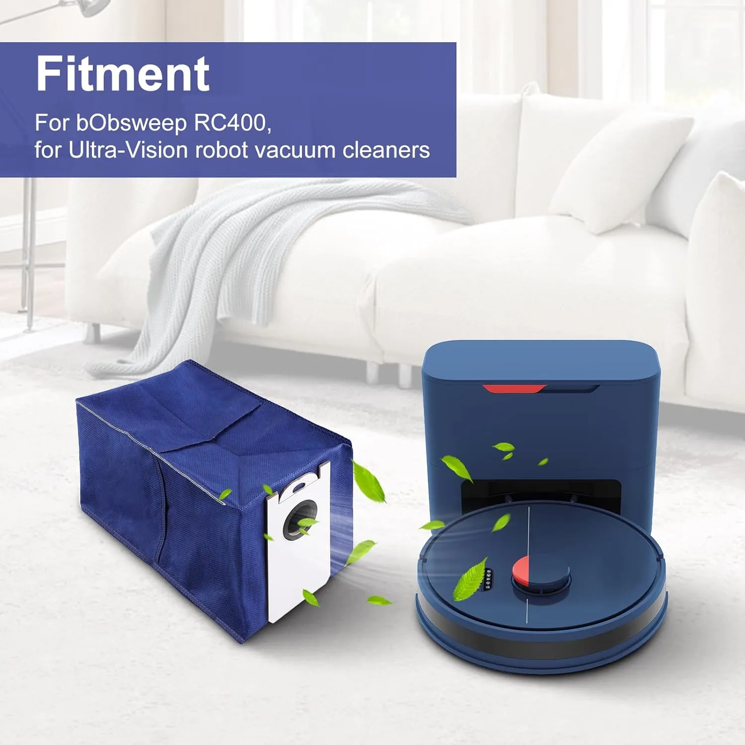 4.6L Large Capacity Dust Bags For BObsweep For Ultra-Vision Vacuum Cleaners, Disposable Canister Bags Replacement(6)