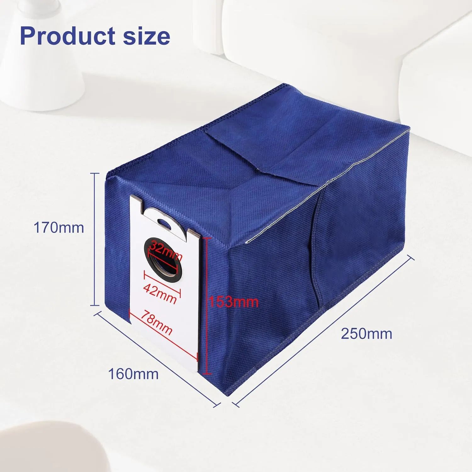 4.6L Large Capacity Dust Bags For BObsweep For Ultra-Vision Vacuum Cleaners, Disposable Canister Bags Replacement(6)