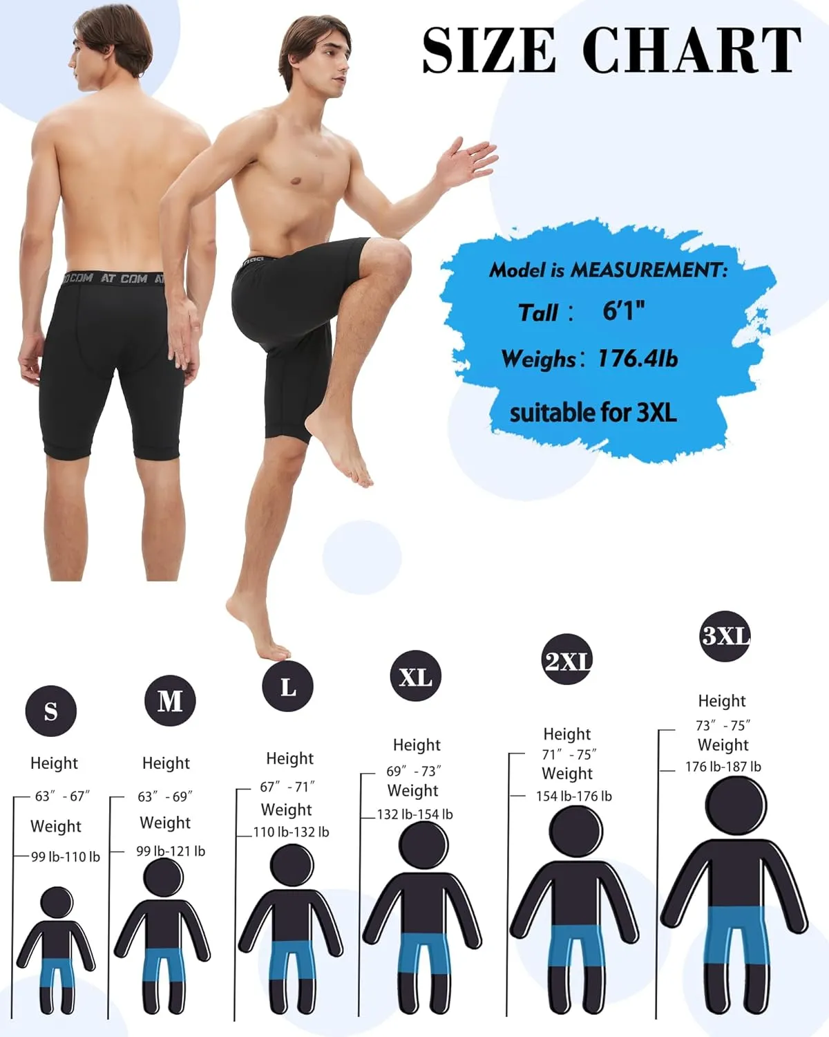 5 Pack Compression Shorts Men with Pocket Spandex Athletic Baselayer Shorts Quick Dry Compression Sports Underwear