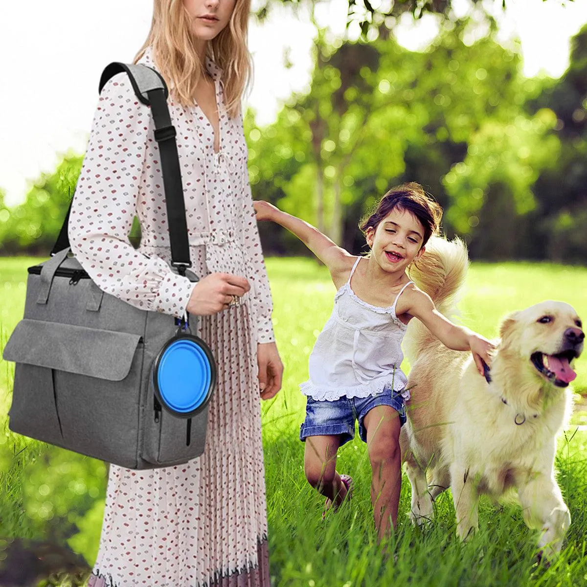 6PCS Pet Travel Outing Backpack Large Capacity Folding Storage Multifunctional