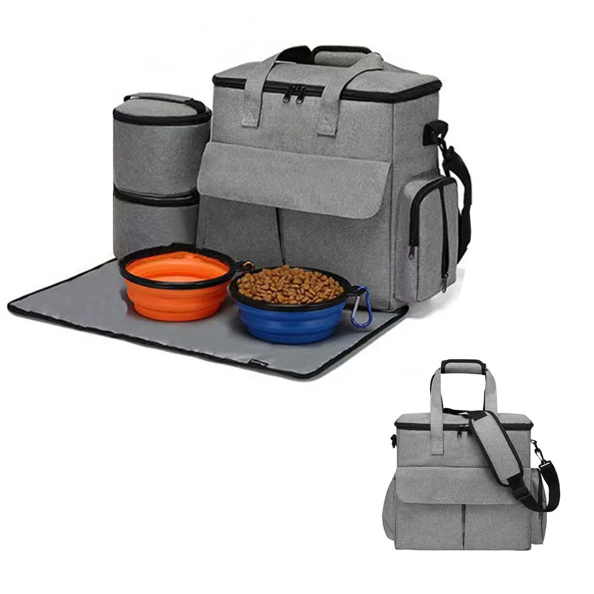 6PCS Pet Travel Outing Backpack Large Capacity Folding Storage Multifunctional