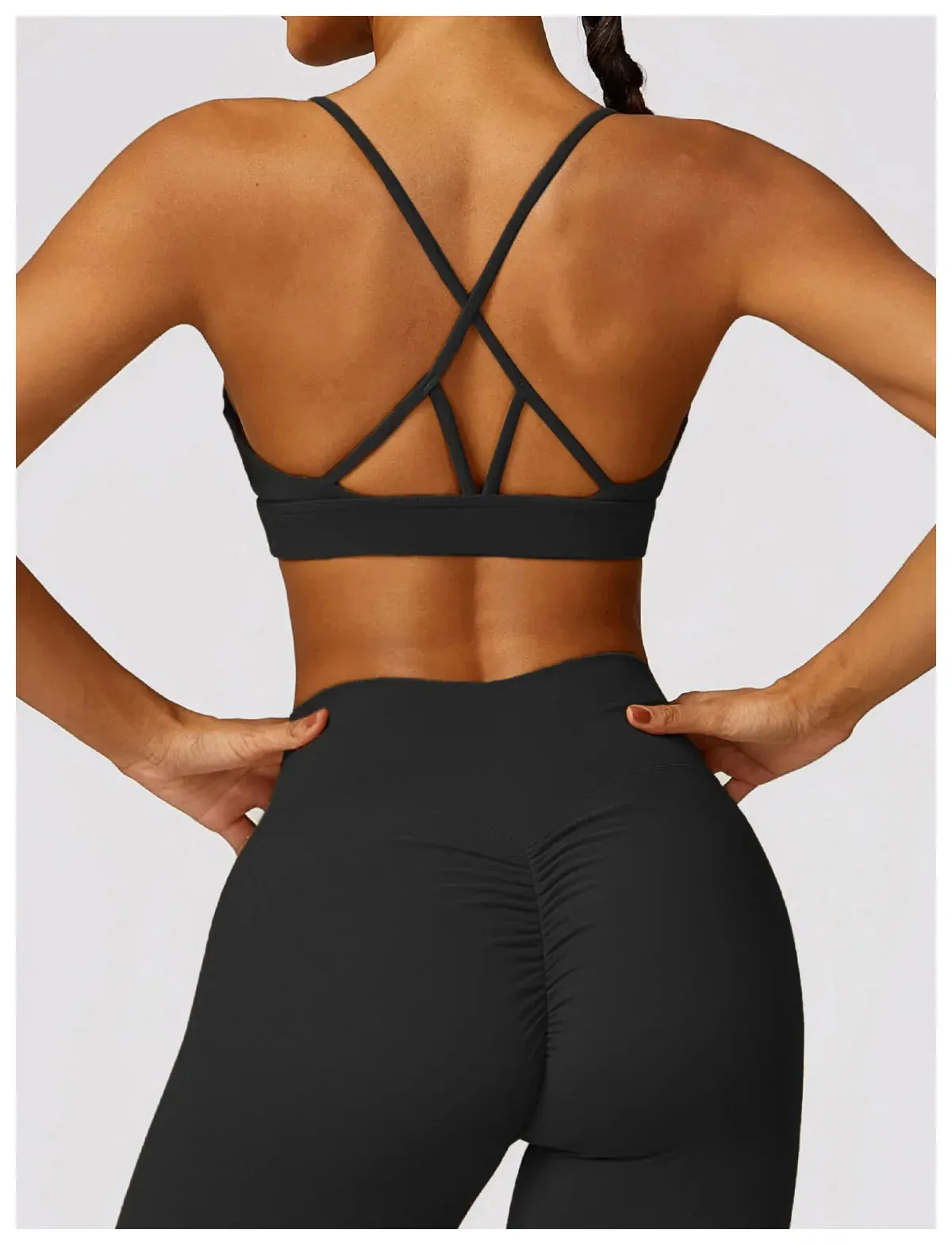 ACTIVE™ Cross Back Sports Bra Truffle