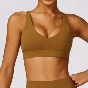 ACTIVE™ Cross Back Sports Bra Truffle