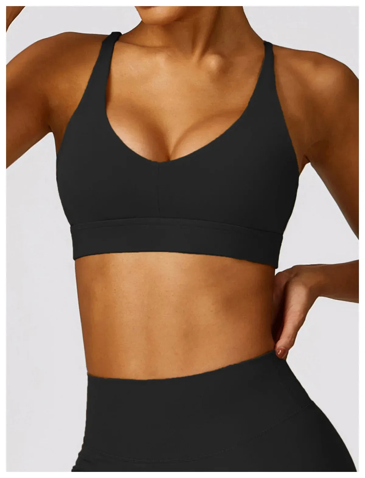 ACTIVE™ Cross Back Sports Bra Truffle