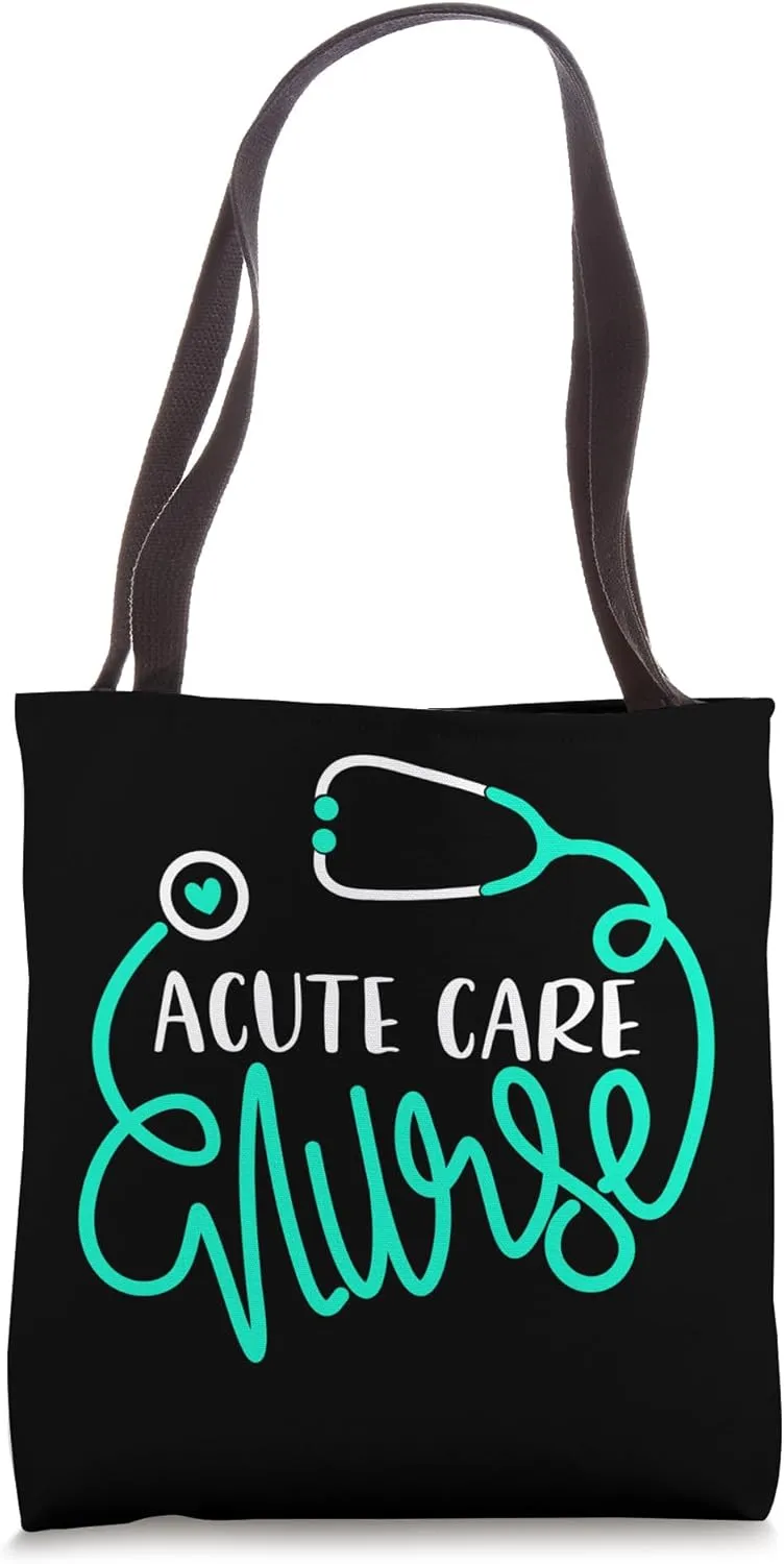 Acute Care Nurse Cute Critical Care Nursing Department RN Tote Bag