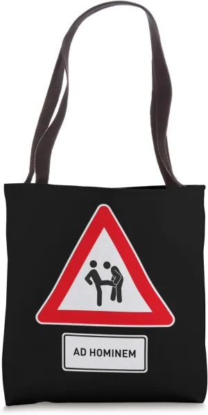 Ad Hominem - Logic Fallacy Design for philosophers Tote Bag