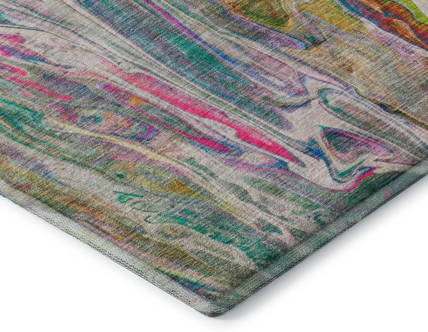 Addison Rugs Mayfield AMF602 Green 5' x 7'6" Indoor Premium Machine Washable Rug, Silky Soft, Easy Clean, Non Shedding, Bedroom, Living Room, Dining Room, Kitchen, Patio Rug