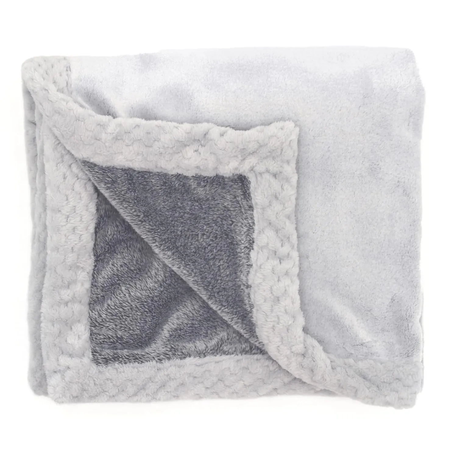 aden   anais Plush Blanket - Soft Minky Baby Blanket for Infants, Toddlers, Kids, for Crib, Stroller, Travel, Storm Grey