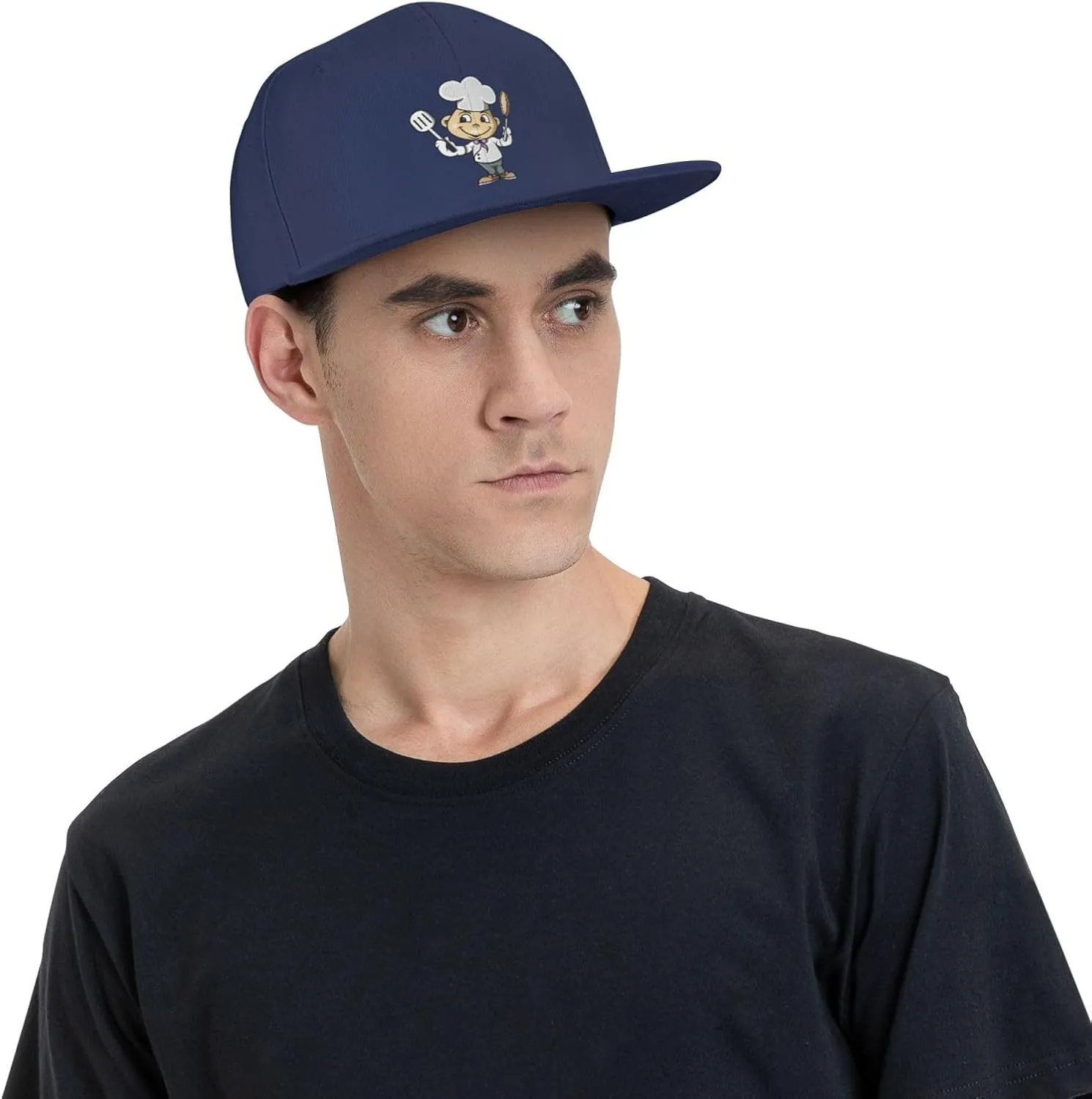 Adjustable Chef with Spatula and Frying Pan Snapback Hat for Men Women Baseball Cap Dad Hats