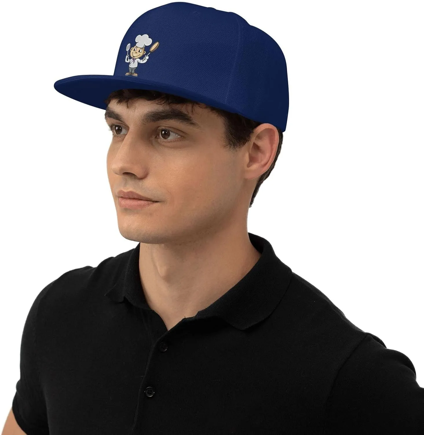Adjustable Chef with Spatula and Frying Pan Snapback Hat for Men Women Baseball Cap Dad Hats