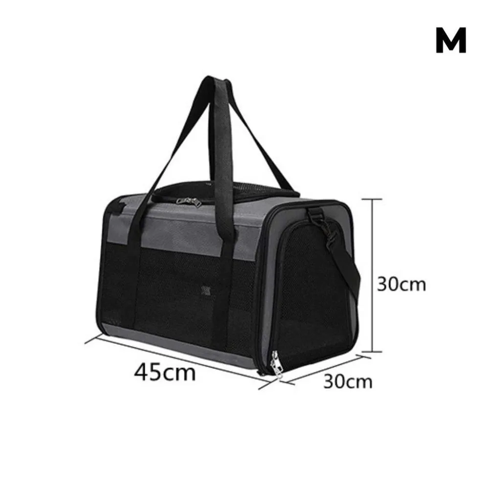 Adjustable Portable Pet Carrier-M Size (Grey)