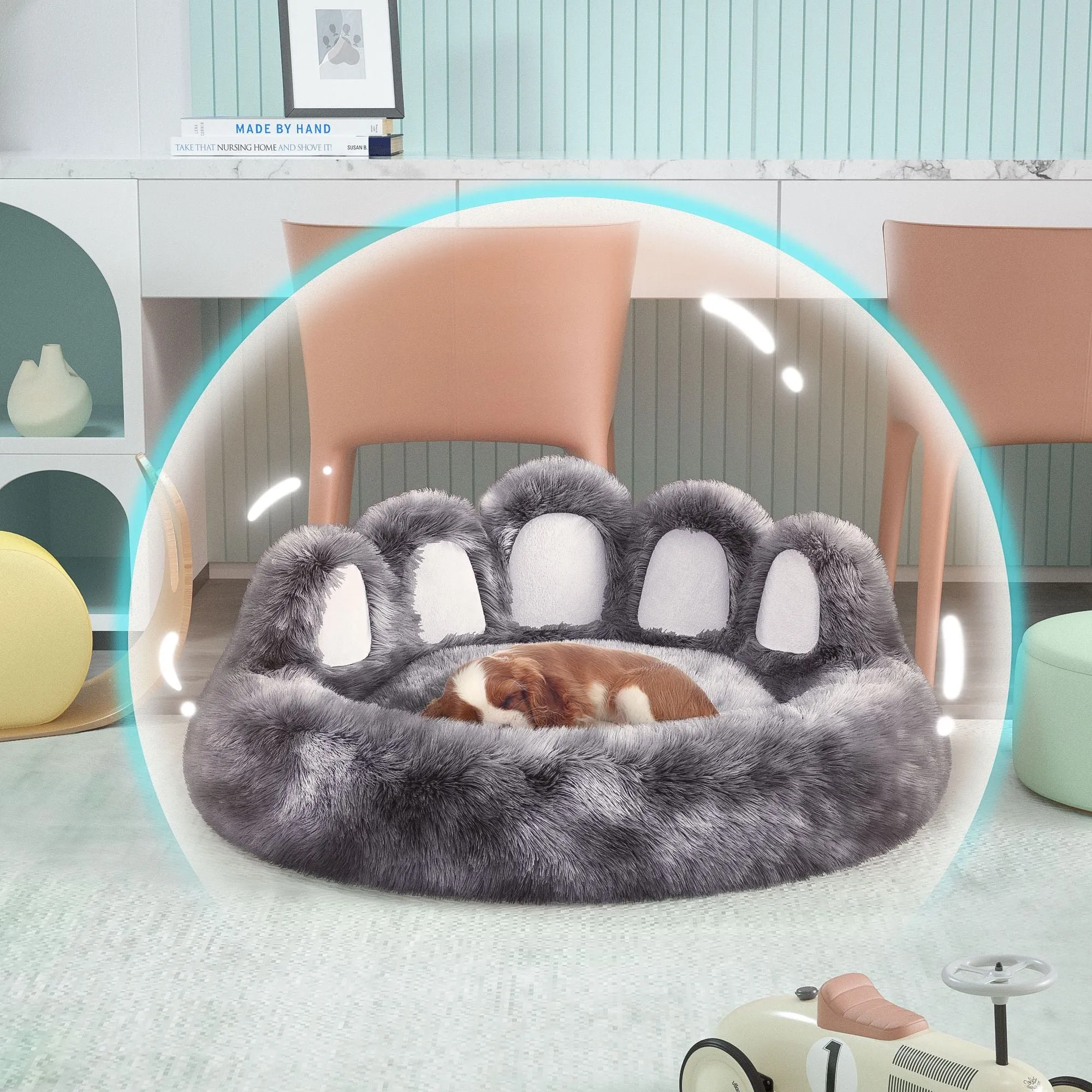 Adorable Bear Paw Design Shape Pet Bed - Dog Beds & Furniture for Small, Medium Dogs, and Cat's