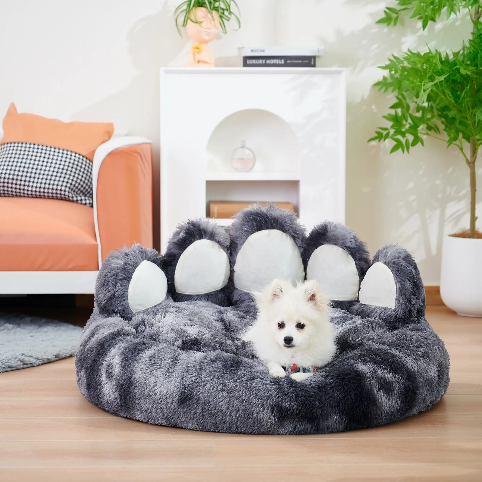Adorable Bear Paw Design Shape Pet Bed - Dog Beds & Furniture for Small, Medium Dogs, and Cat's