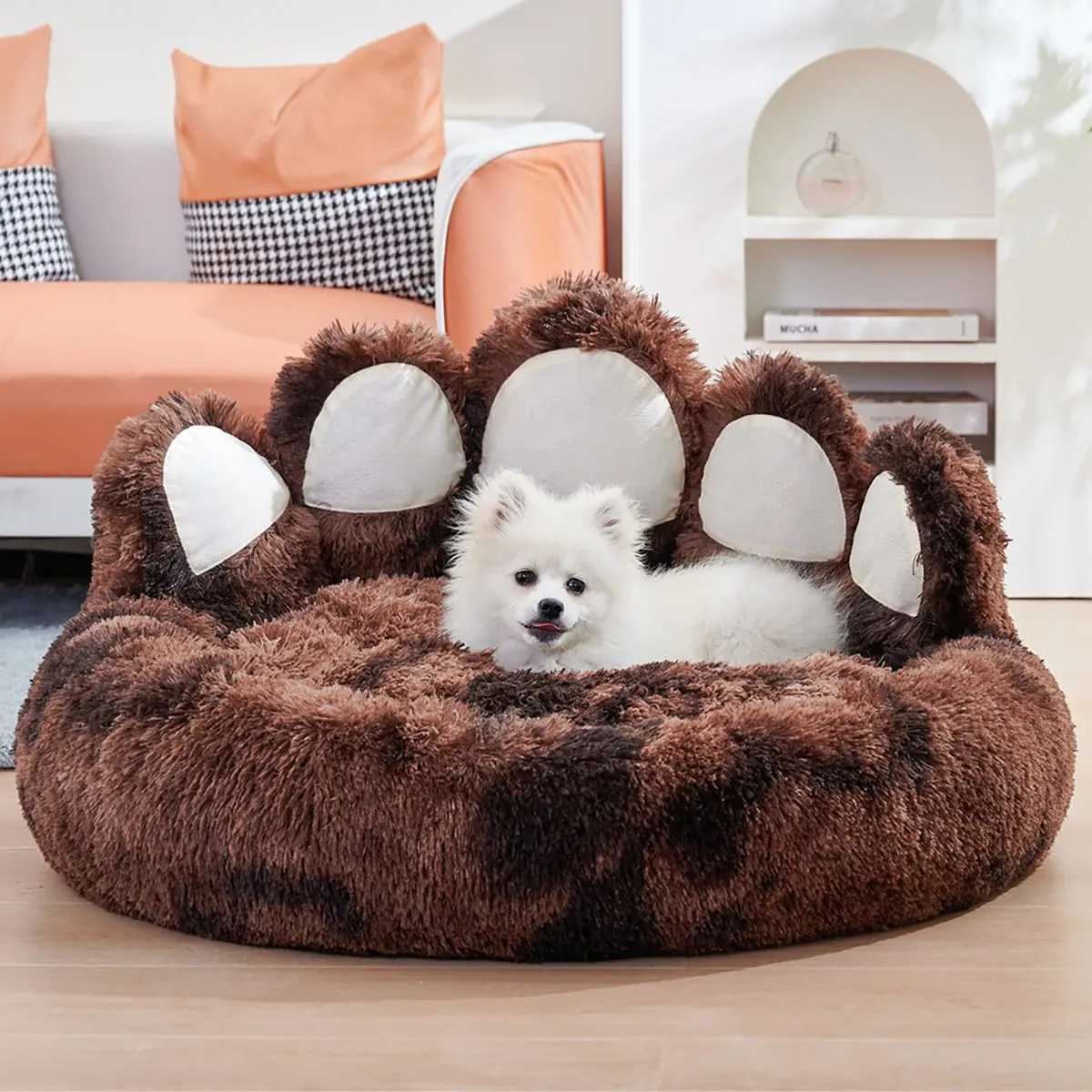 Adorable Bear Paw Design Shape Pet Bed - Dog Beds & Furniture for Small, Medium Dogs, and Cat's
