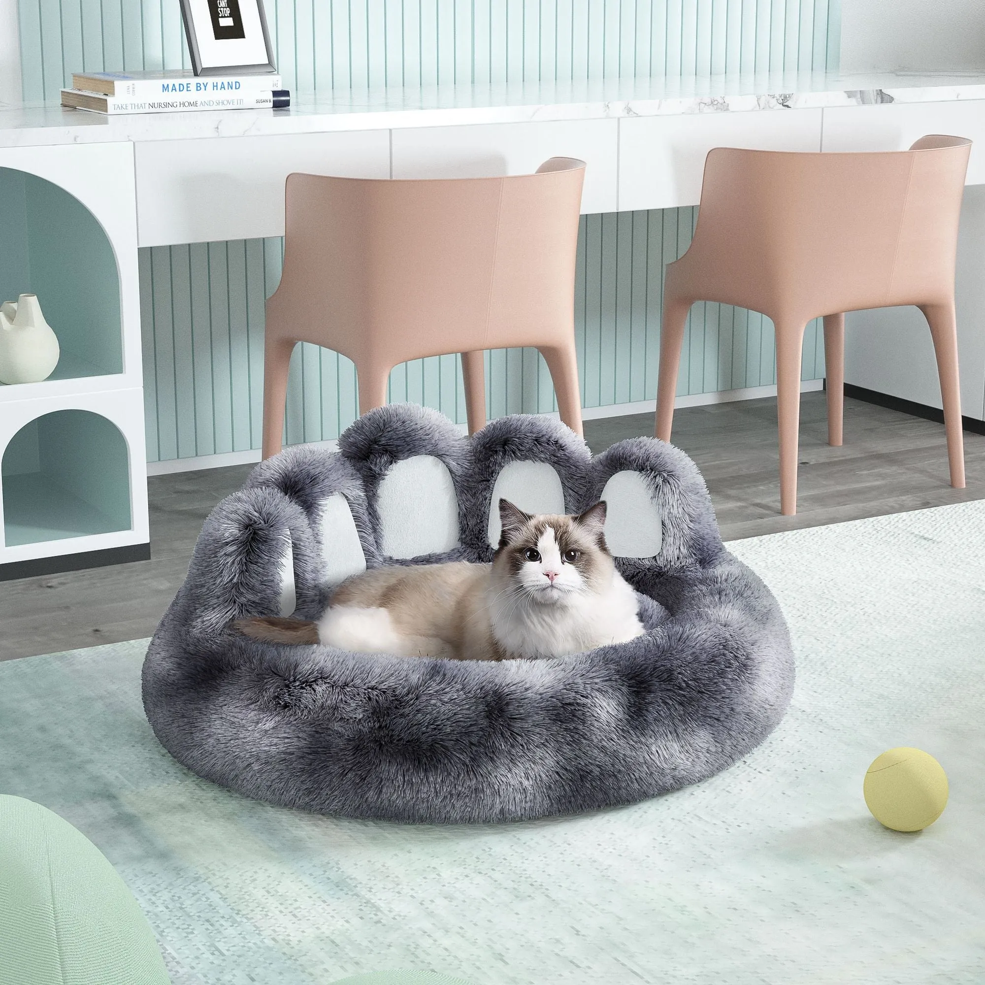 Adorable Bear Paw Design Shape Pet Bed - Dog Beds & Furniture for Small, Medium Dogs, and Cat's