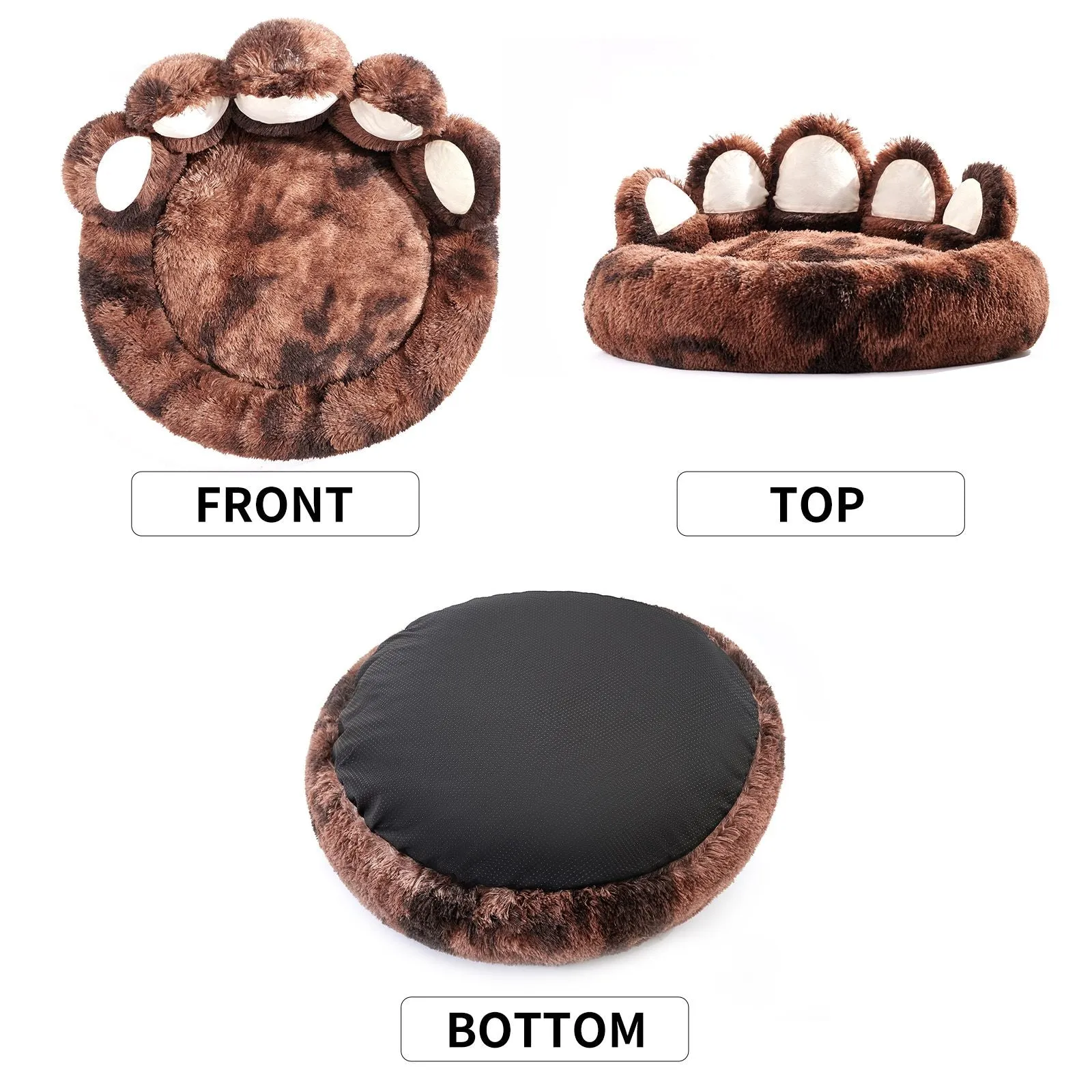 Adorable Bear Paw Design Shape Pet Bed - Dog Beds & Furniture for Small, Medium Dogs, and Cat's
