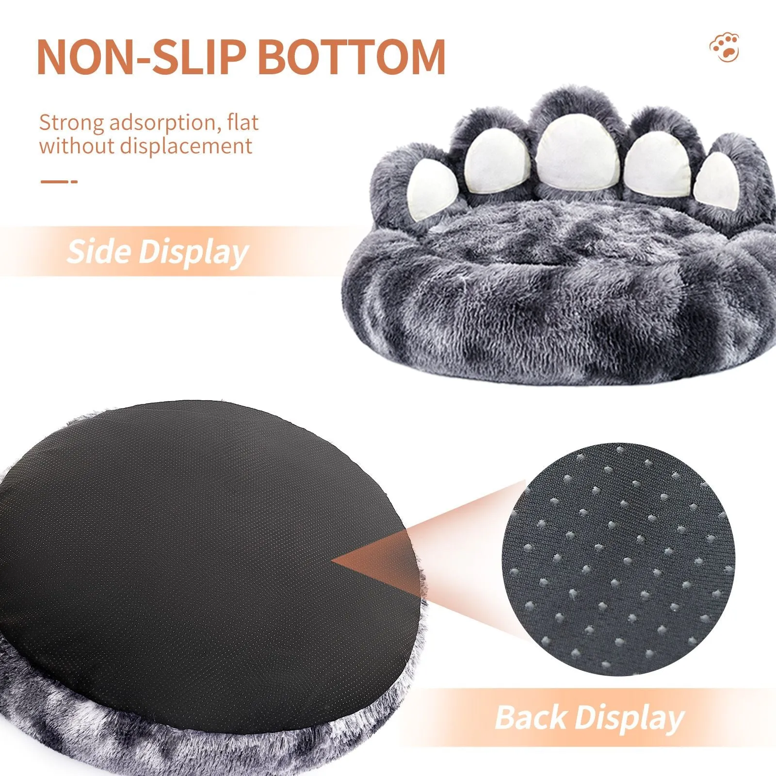 Adorable Bear Paw Design Shape Pet Bed - Dog Beds & Furniture for Small, Medium Dogs, and Cat's