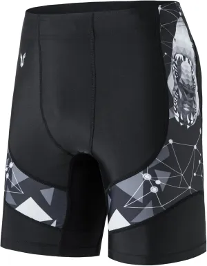 ADOREISM Men's Swim Shorts Athletic Quick-Dry UPF 50  Swimsuit Jammers