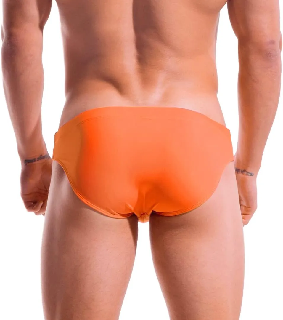 AIMPACT Mens Vintage Swim Briefs Sexy Bikini Swimwear Quick Dry Retro Swimsuit with Drawstring