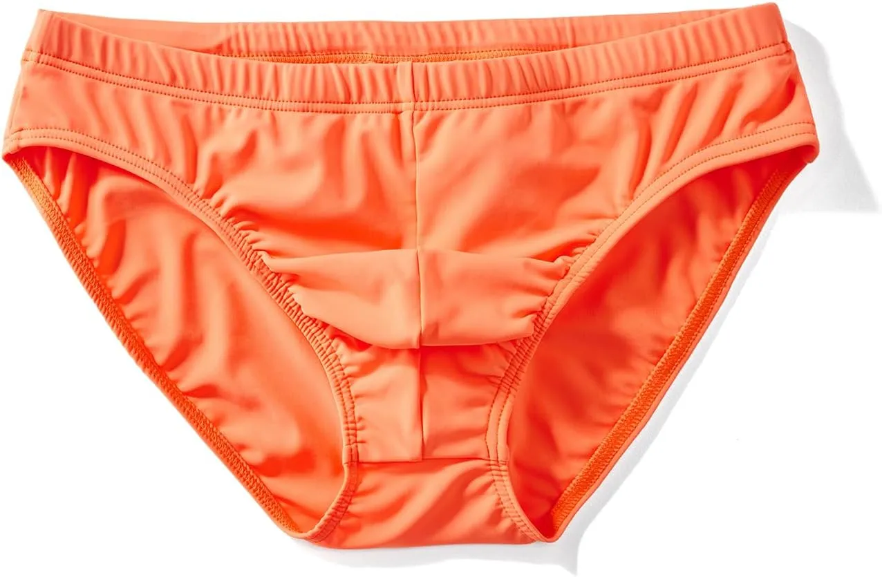AIMPACT Mens Vintage Swim Briefs Sexy Bikini Swimwear Quick Dry Retro Swimsuit with Drawstring