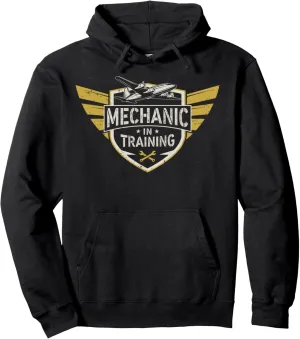 Aircraft Mechanic in Training Aviation School AMT Student Pullover Hoodie