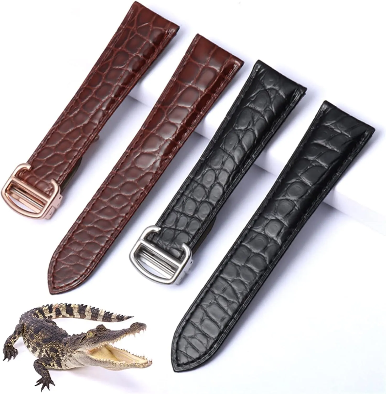 Alligator Genuine Leather Watch Strap For Solo Tank London Calibo Leather Watch Band Men And Women 16mm 18mm 20mm 22mm