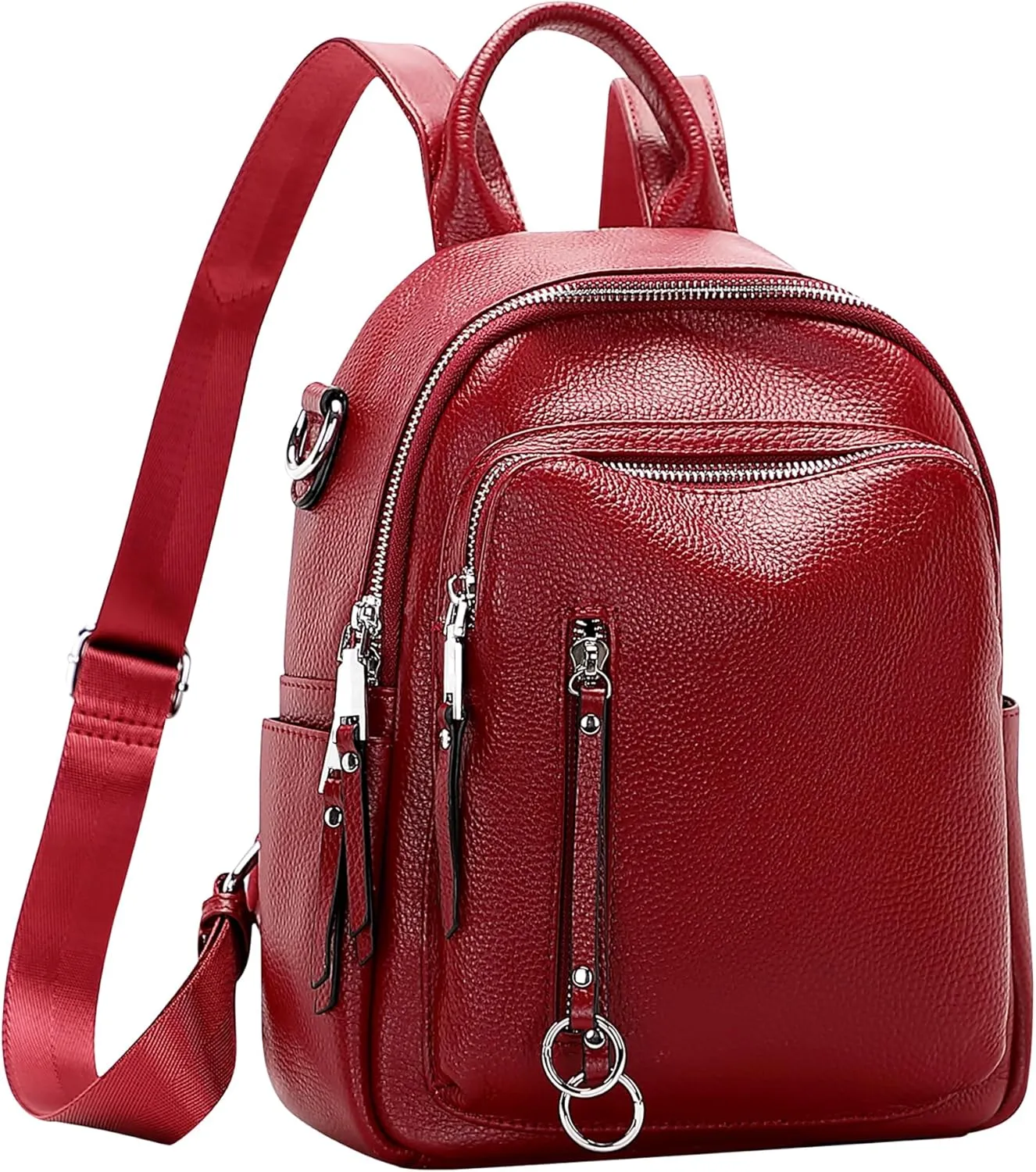 ALTOSY Fashion Genuine Leather Backpack Purse for Women Shoulder Bag Casual Daypack Small