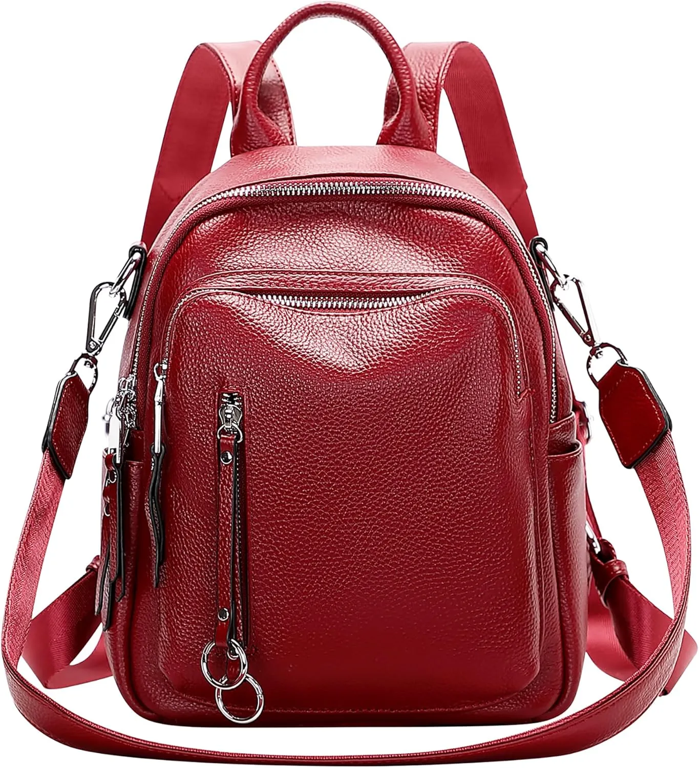 ALTOSY Fashion Genuine Leather Backpack Purse for Women Shoulder Bag Casual Daypack Small