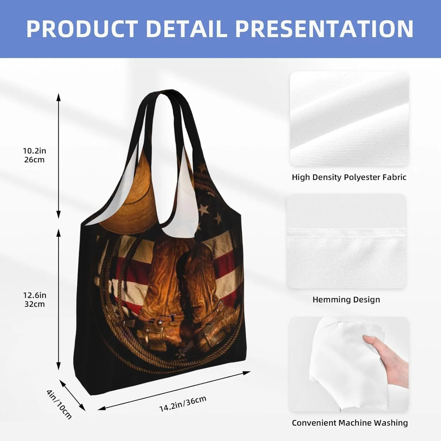 AMAZWI Hawaii Beach Golf Course Canvas Tote Bag,Kitchen Reusable Grocery Bags,Work Handbag Tote,Weekender Bag Shopper Handbag