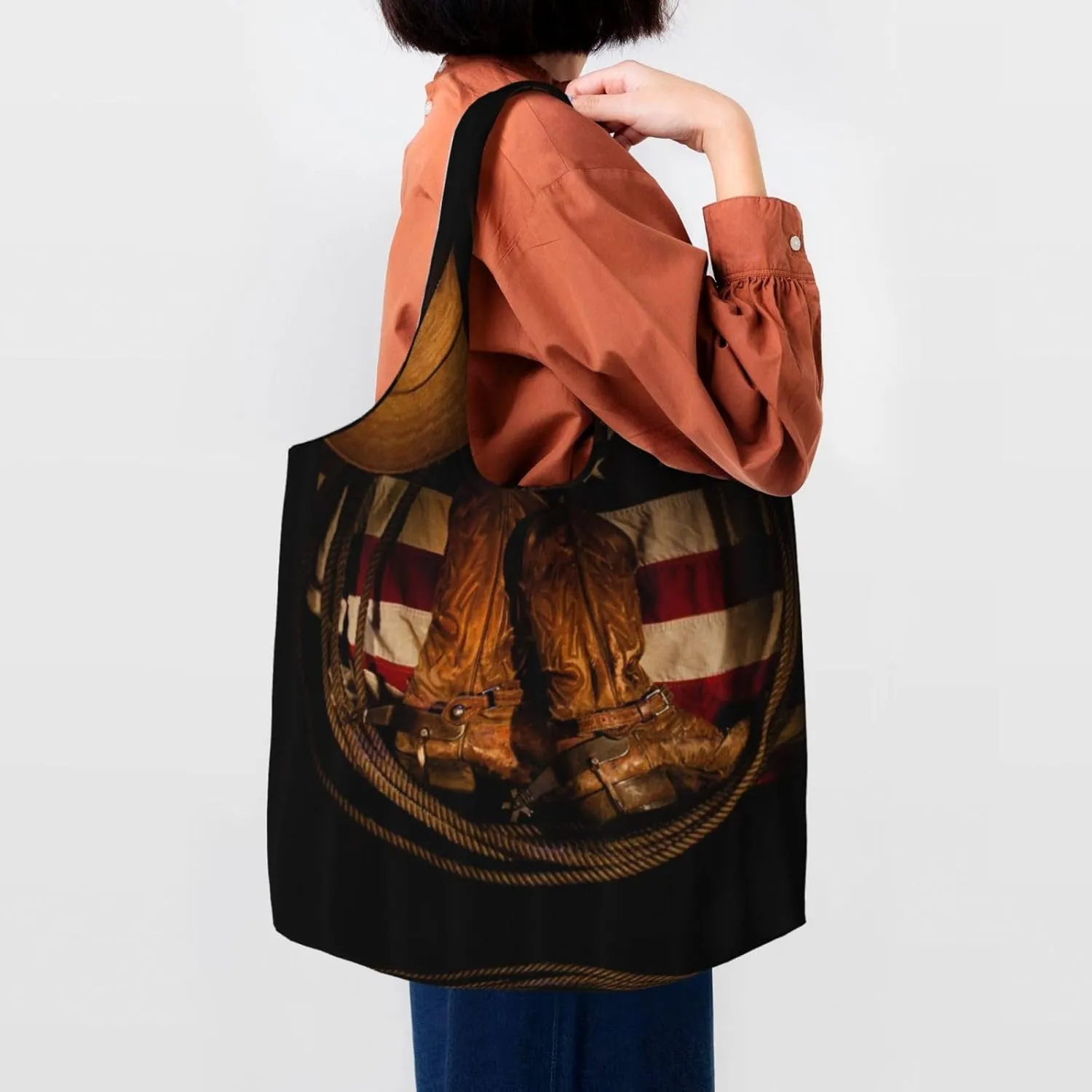 AMAZWI Hawaii Beach Golf Course Canvas Tote Bag,Kitchen Reusable Grocery Bags,Work Handbag Tote,Weekender Bag Shopper Handbag