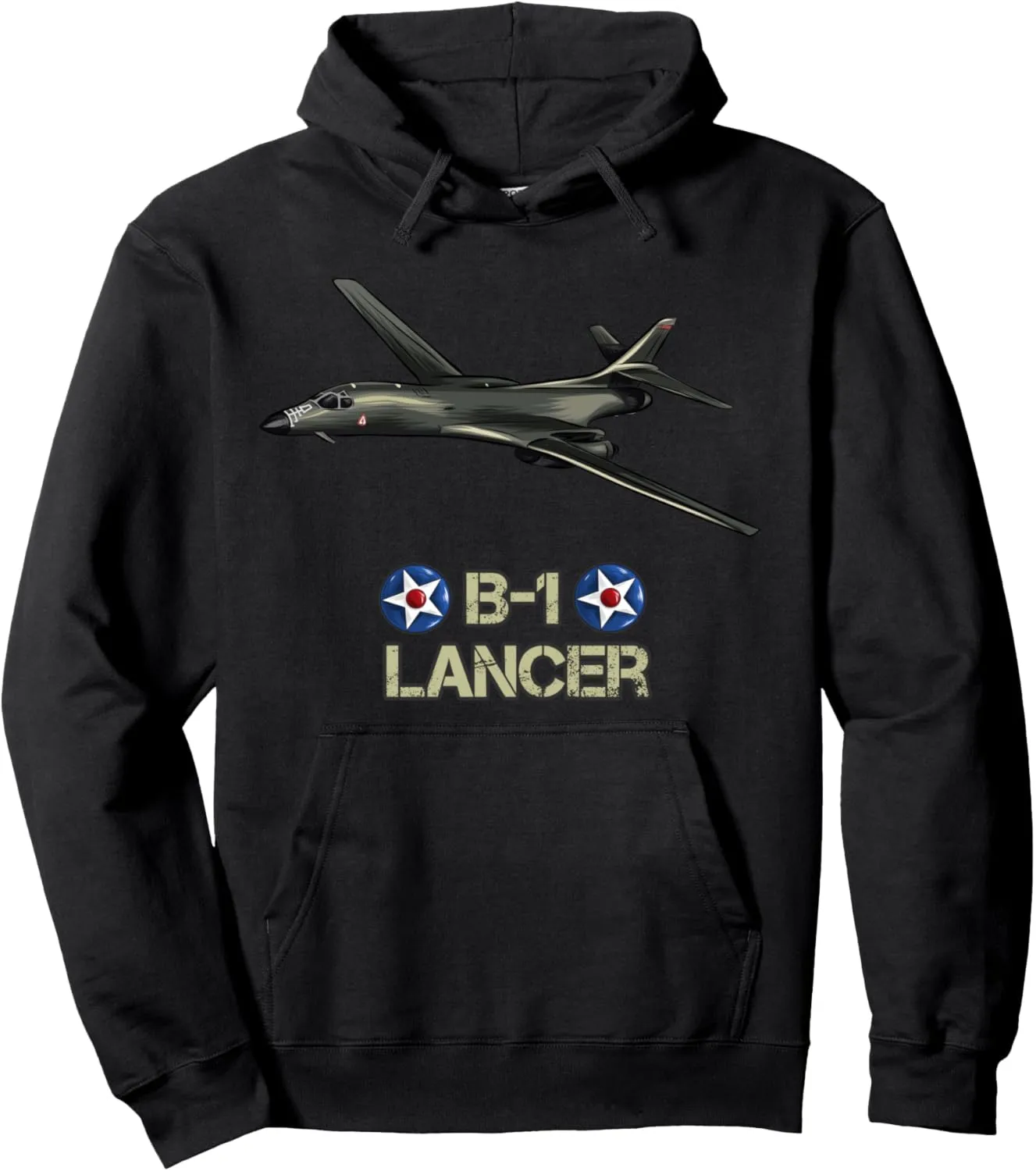 American Airforce Strategic Bomber Aircraft B1 Lancer Pullover Hoodie