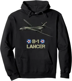 American Airforce Strategic Bomber Aircraft B1 Lancer Pullover Hoodie