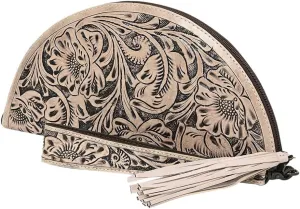 American Darling Clutch Hand Tooled Genuine Leather Women Bag Western Handbag Purse