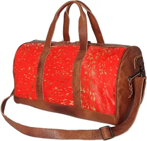 American Darling Duffel Hair On Genuine Leather Western Women Bag | Handbag | Leather Duffle Bag | Weekend Bag | Travel Duffel Bags | Duffel Bag for Women