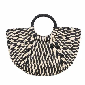 and Fashion Refund policy Straw Black Affordable shipping Handbags white