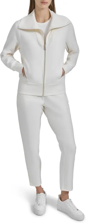 Andrew Marc womens Fleece Zip-front Sweatshirt