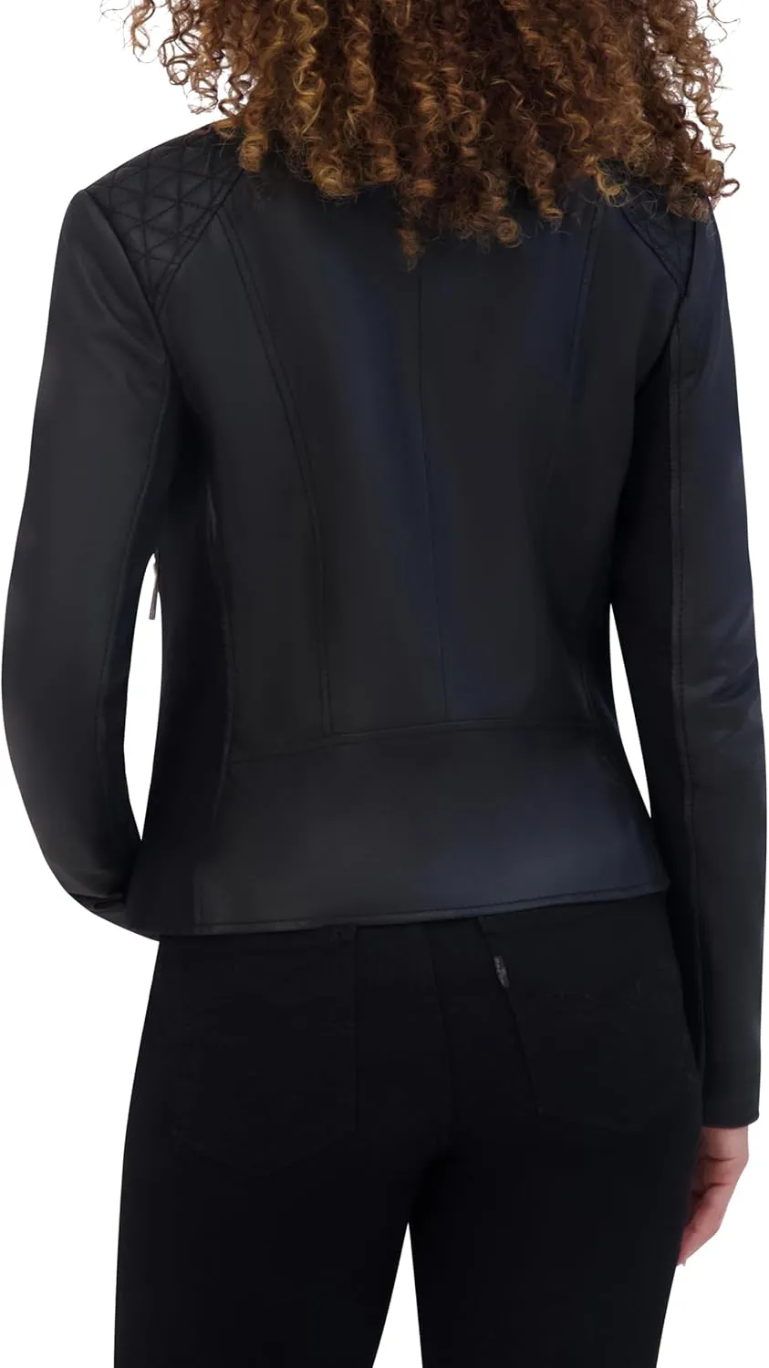 Andrew Marc Women's Glenbrook Leather Racer Jacket